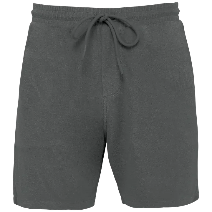 Umweltfreundliche Herrenshorts aus Frottee Iron Grey