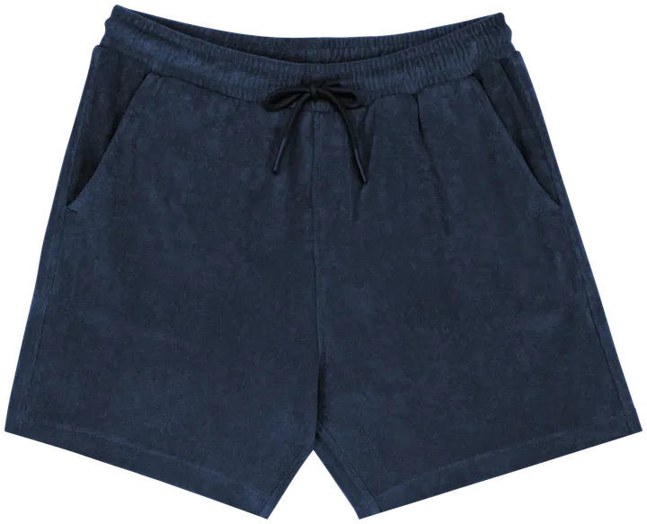 Umweltfreundliche Herrenshorts aus Frottee Navy Blue