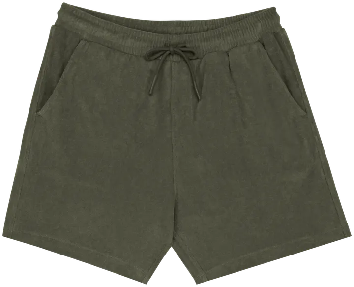 Umweltfreundliche Herrenshorts aus Frottee Organic Khaki