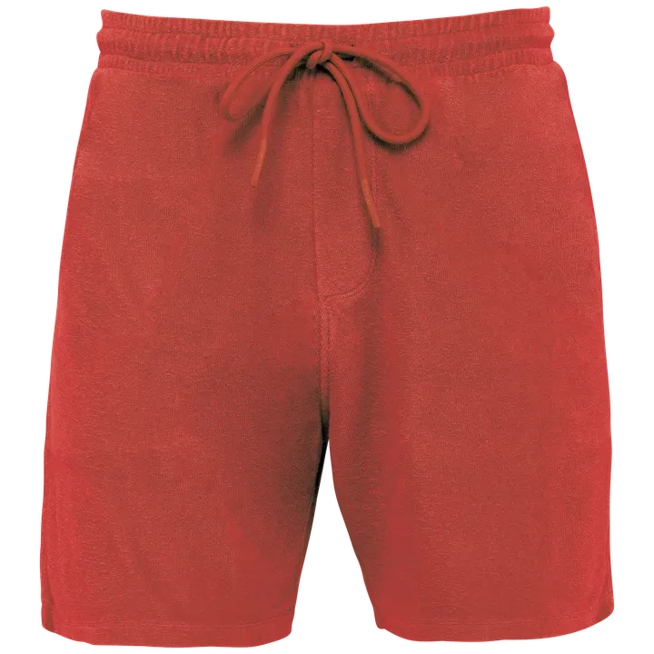 Umweltfreundliche Herrenshorts aus Frottee Paprika