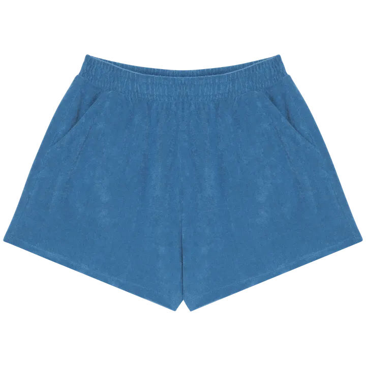 Umweltfreundliche Damenshorts aus Frottee Riviera Blue