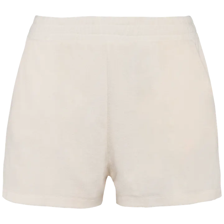 Umweltfreundliche Damenshorts aus Frottee Ivory