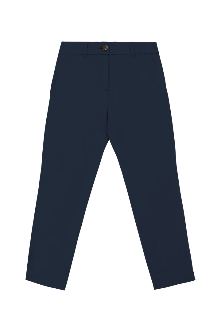 Umweltfreundliche 7/8-Damen Chinohose Navy Blue