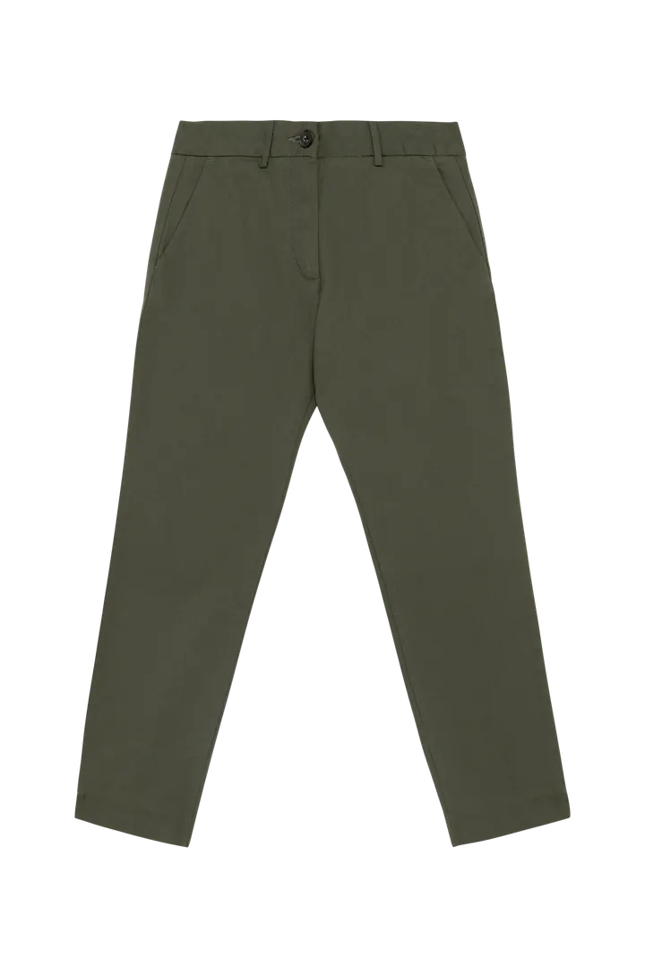 Umweltfreundliche 7/8-Damen Chinohose Organic Khaki