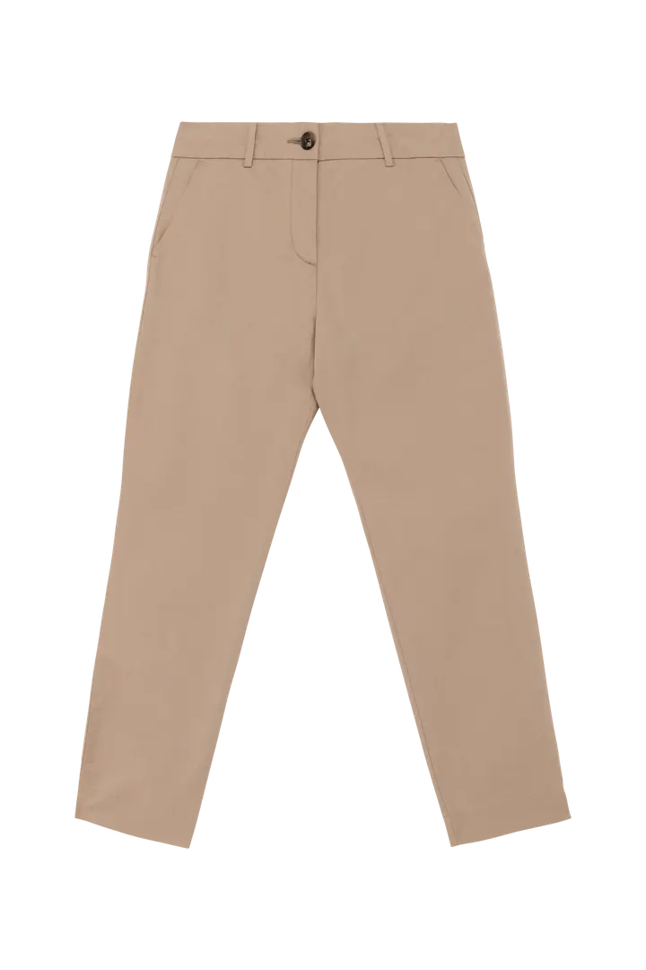 Umweltfreundliche 7/8-Damen Chinohose Wet Sand