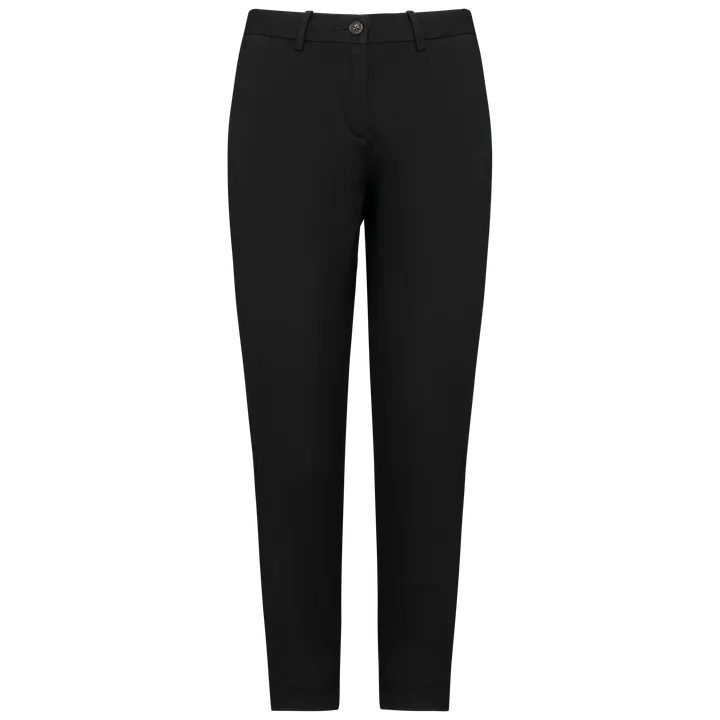 Umweltfreundliche 7/8-Damen Chinohose Black