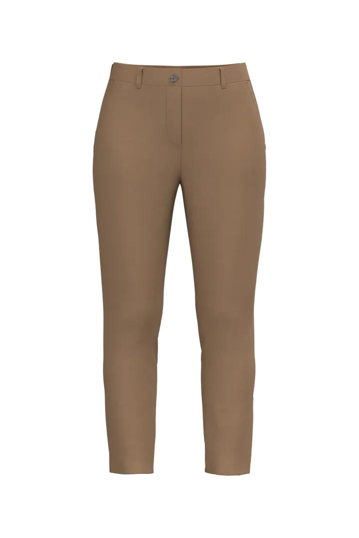 Umweltfreundliche 7/8-Damen Chinohose Dark camel