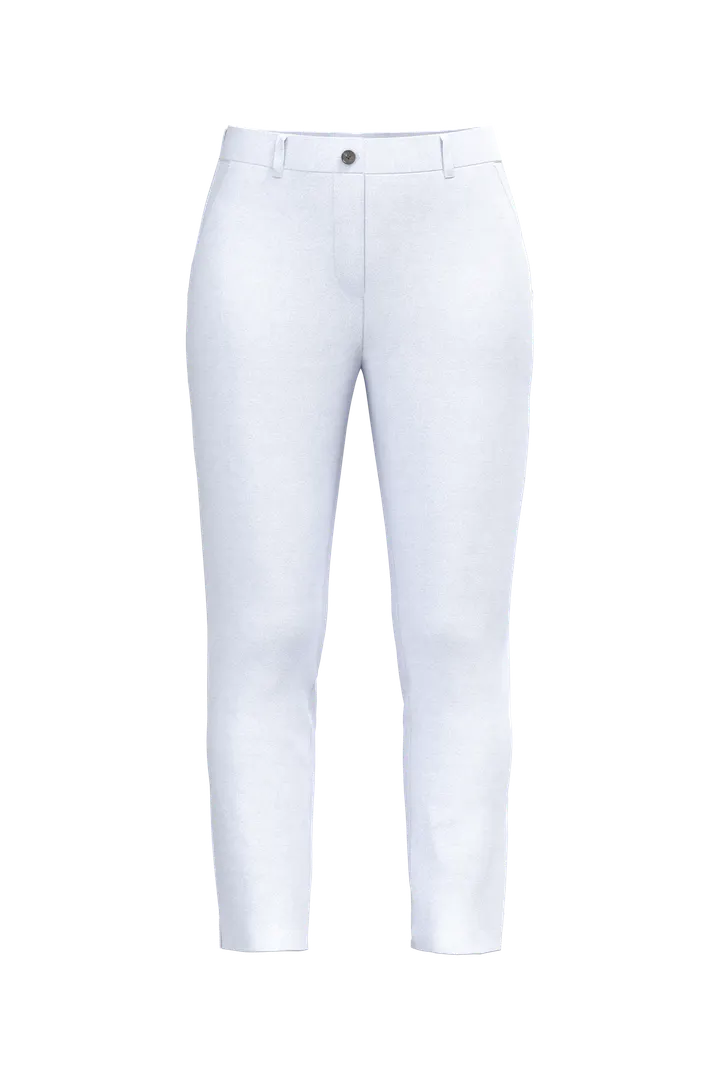 Umweltfreundliche 7/8-Damen Chinohose White