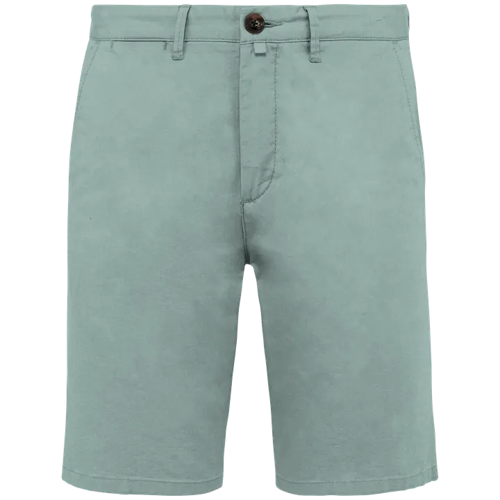 Umweltfreundliche Chino-Bermuda-Shorts für Herren Jade Green