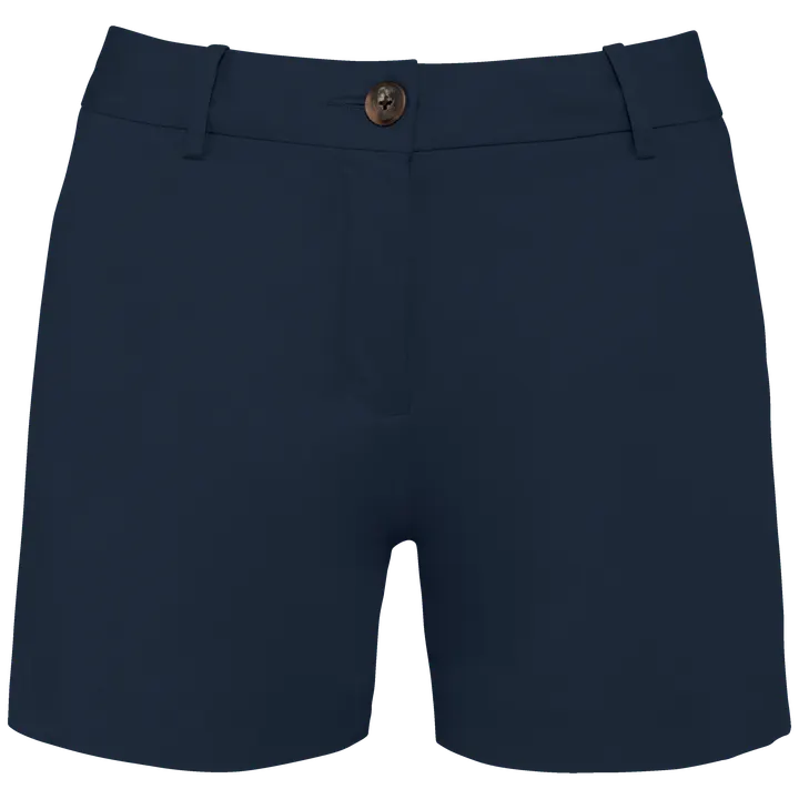 Umweltfreundliche Chino-Bermuda-Shorts für Damen Navy Blue