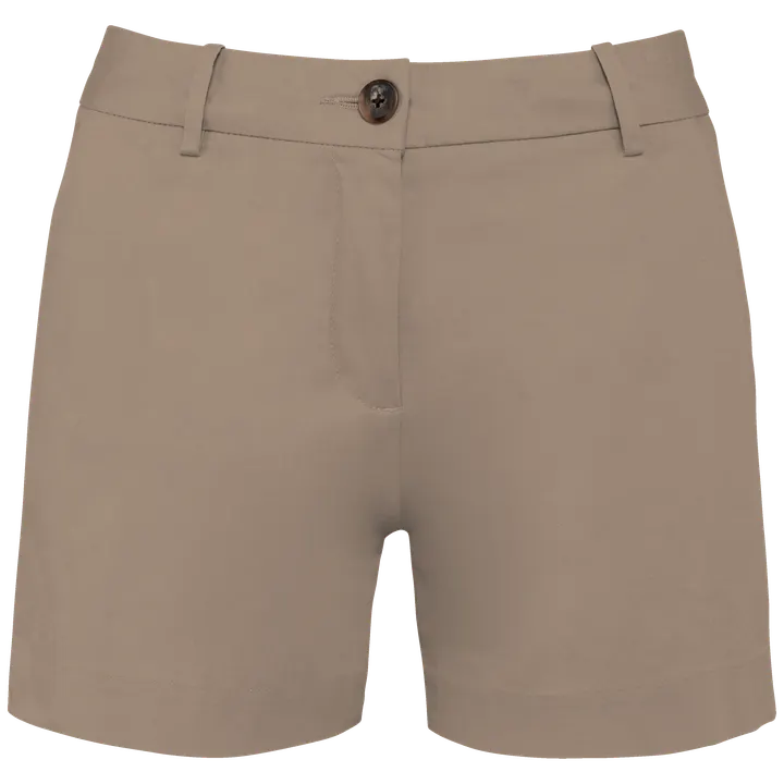 Umweltfreundliche Chino-Bermuda-Shorts für Damen Wet Sand