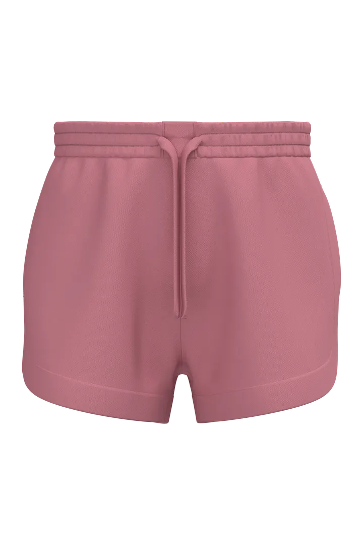 Umweltfreundliche Damenshorts aus French Terry Antique Rose