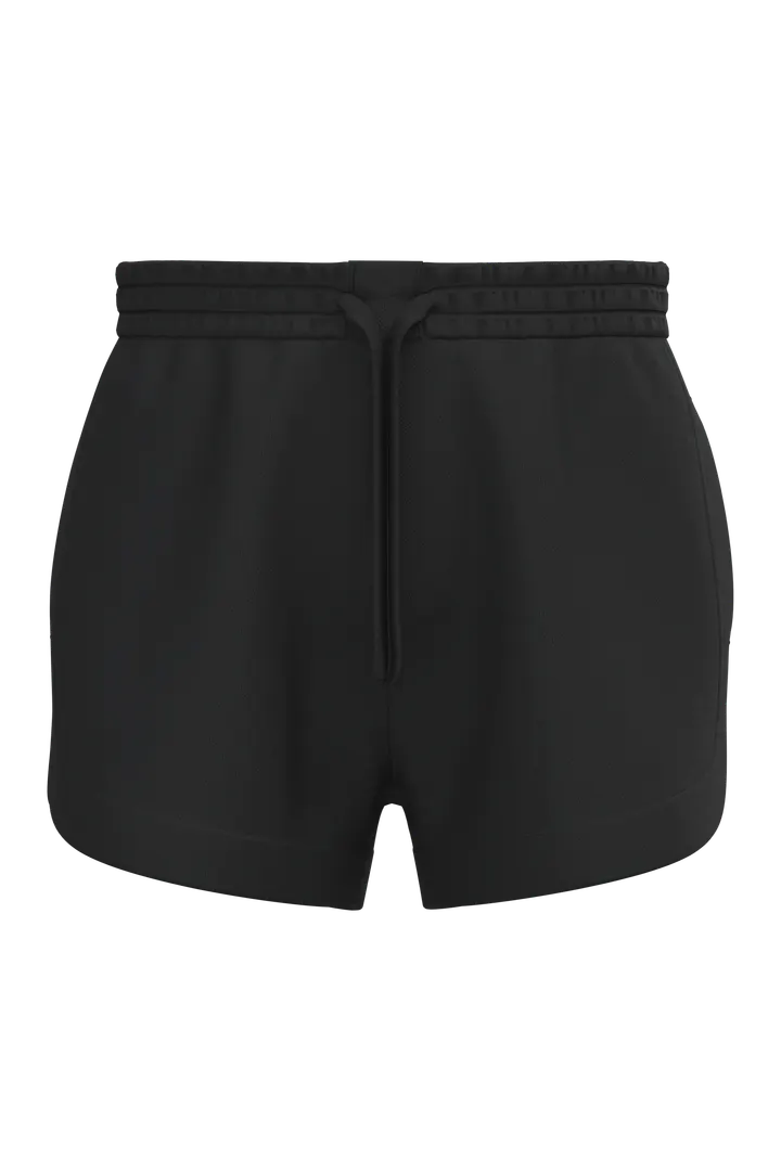 Umweltfreundliche Damenshorts aus French Terry Black