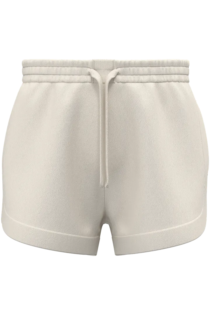 Umweltfreundliche Damenshorts aus French Terry Ivory
