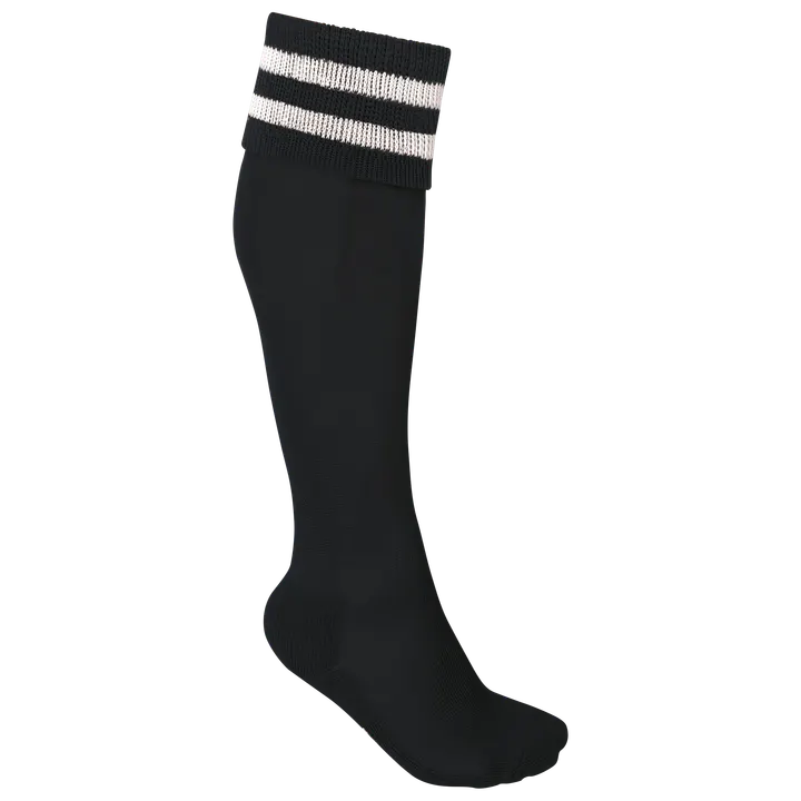 Gestreifte Sportsocken Black / White