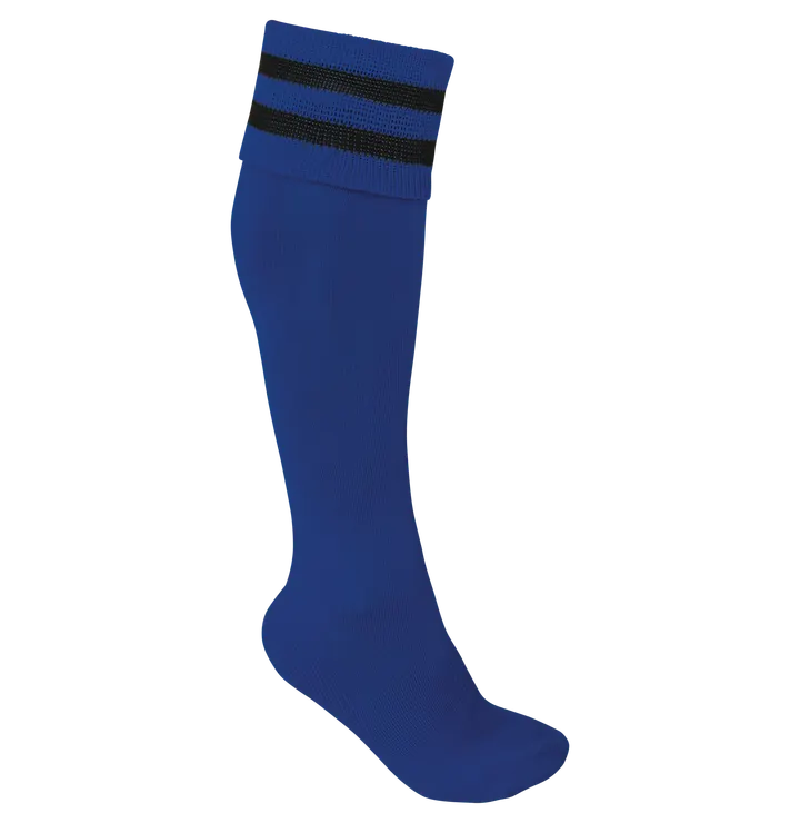 Gestreifte Sportsocken Dark Royal Blue / Black
