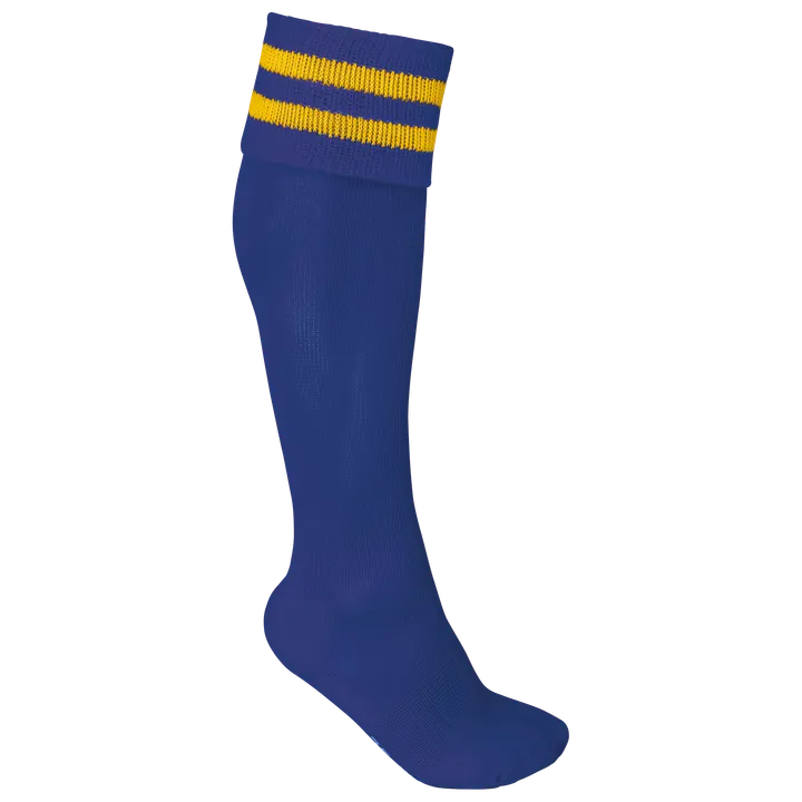 Gestreifte Sportsocken Dark royal blue/Sporty yellow