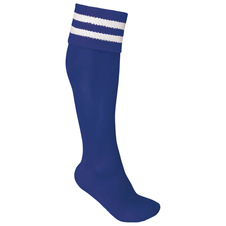 Gestreifte Sportsocken Dark Royal Blue / White