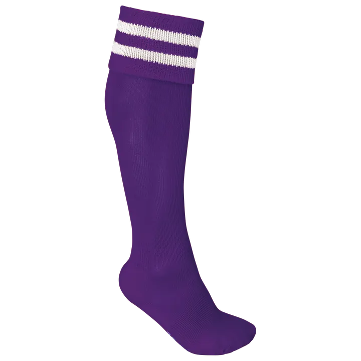 Gestreifte Sportsocken Sporty Purple / White