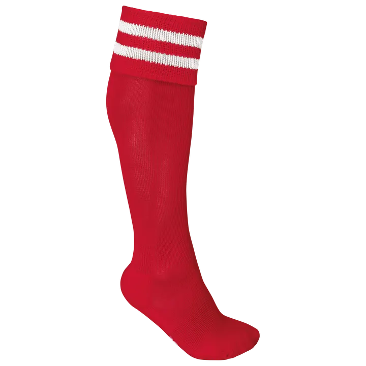 Gestreifte Sportsocken Sporty Red / White
