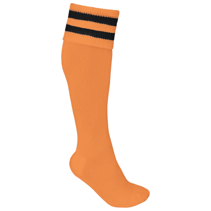 Gestreifte Sportsocken Sun Orange / Black