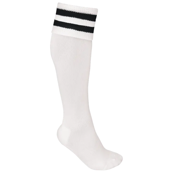 Gestreifte Sportsocken White / Black