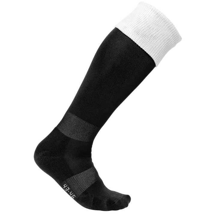 Zweifarbige Sportsocken Black / White