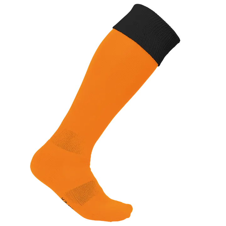 Zweifarbige Sportsocken Orange / Black