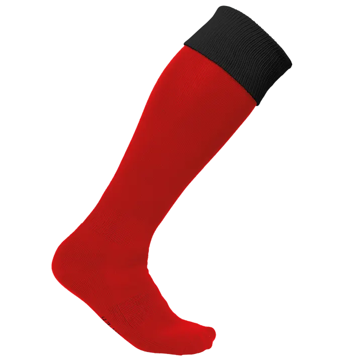 Zweifarbige Sportsocken Sporty Red / Black