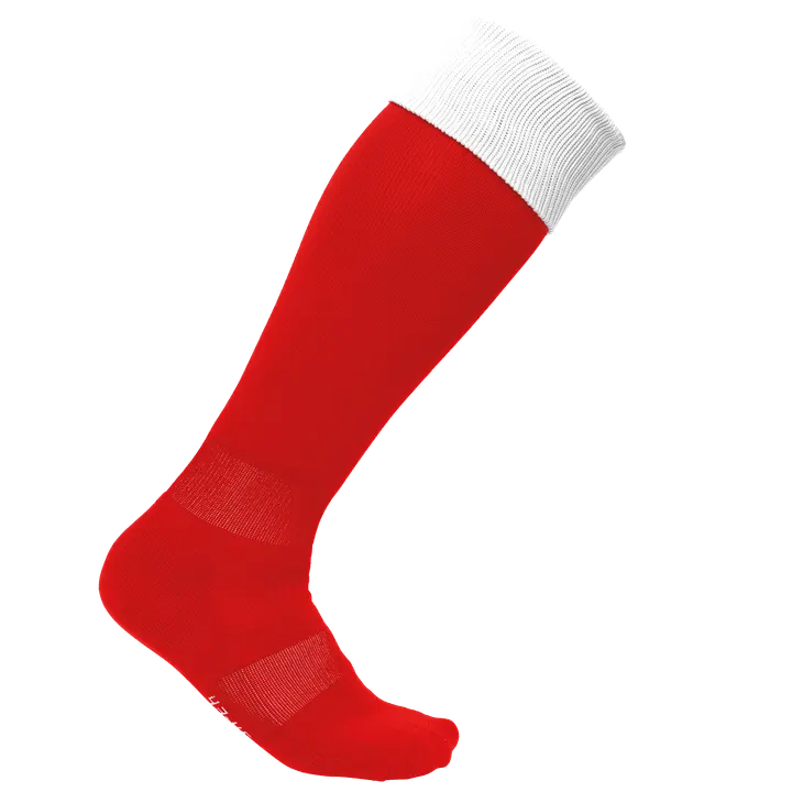 Zweifarbige Sportsocken Sporty Red / White