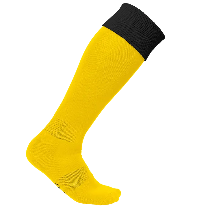 Zweifarbige Sportsocken Sporty Yellow / Black