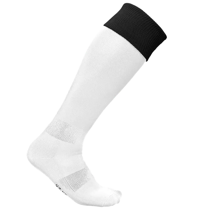 Zweifarbige Sportsocken White / Black