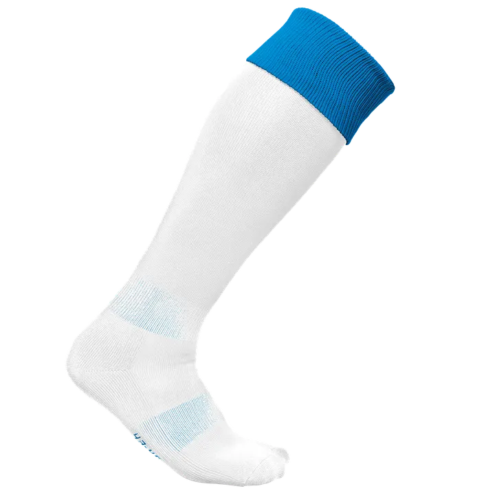 Zweifarbige Sportsocken White / Sporty Royal Blue