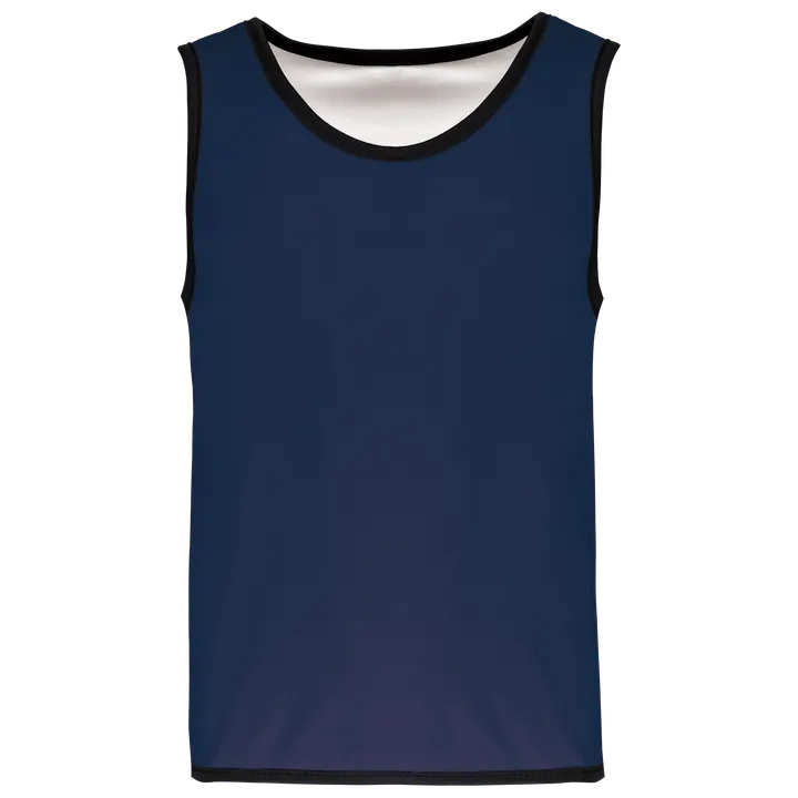 Beidseitig tragbares Rugby-Leibchen für Kinder Sporty Navy / White