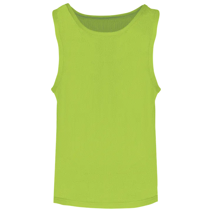 Chasuble en filet léger multisports enfant Fluorescent Green