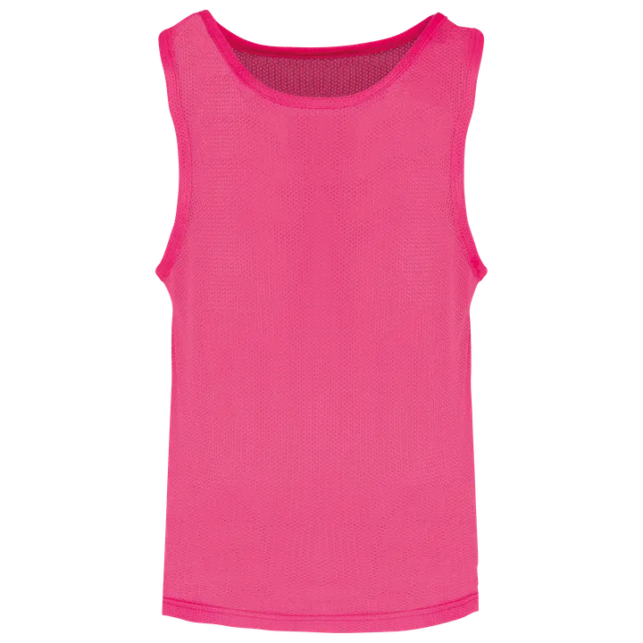 Chasuble en filet léger multisports enfant Fluorescent Pink