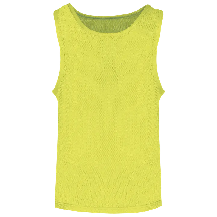 Chasuble en filet léger multisports enfant Fluorescent Yellow