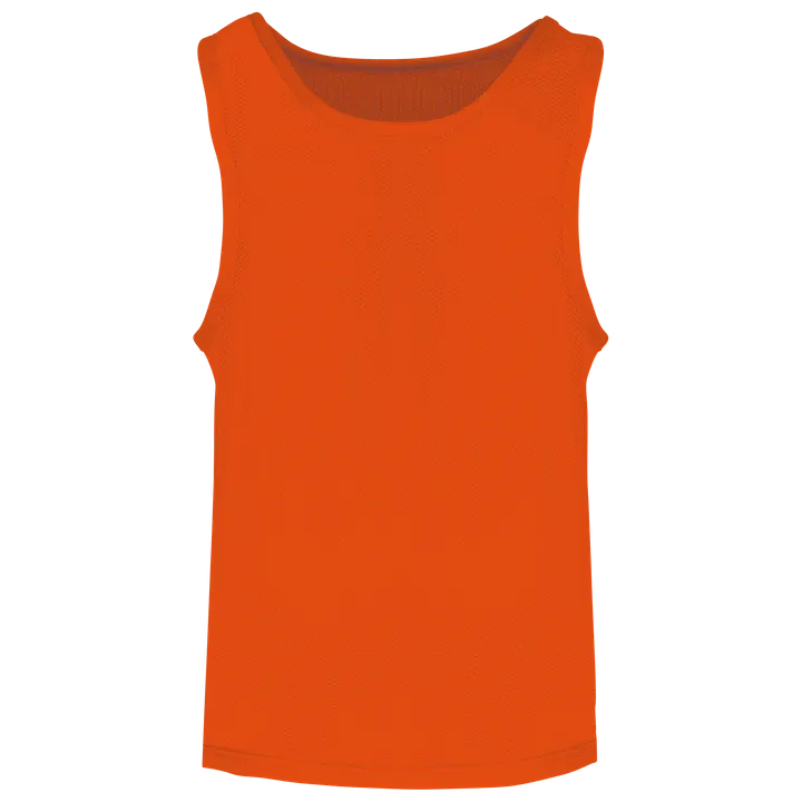 Chasuble en filet léger multisports enfant Spicy Orange
