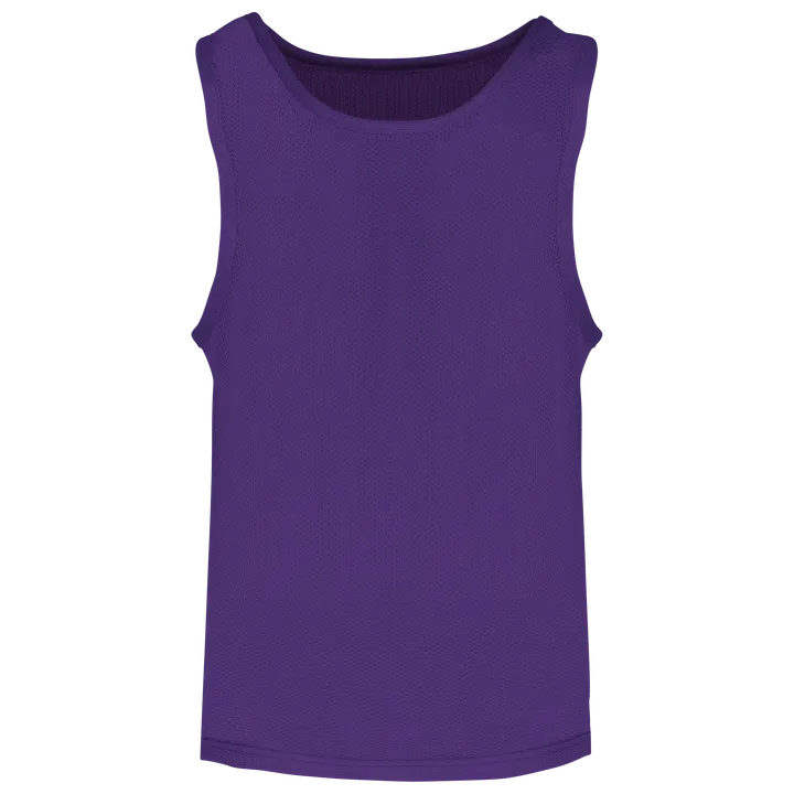 Chasuble en filet léger multisports enfant Sporty Purple