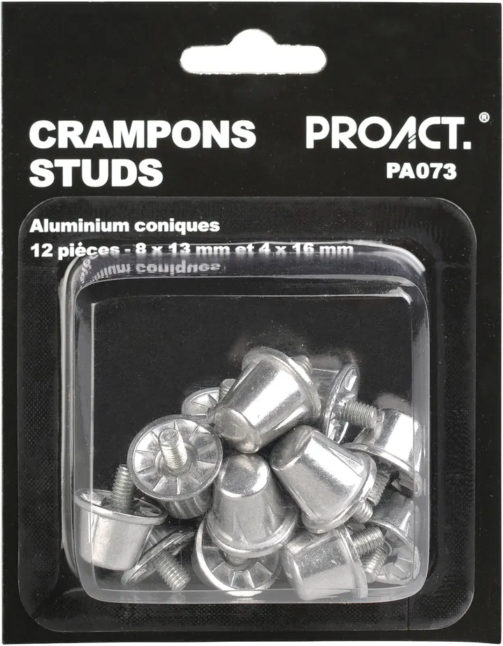 Boîte de 12 crampons alu coniques Silver
