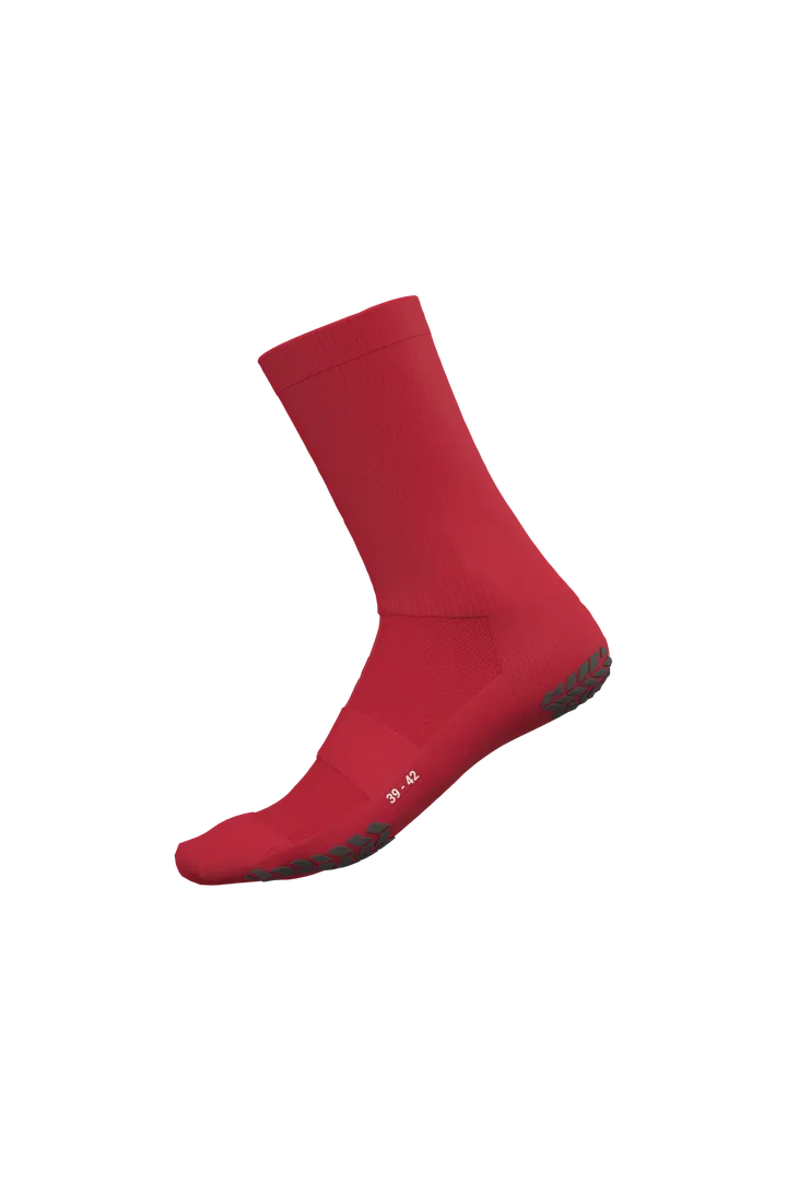 Chaussettes de sport anti-glisse unisexe Sporty Red