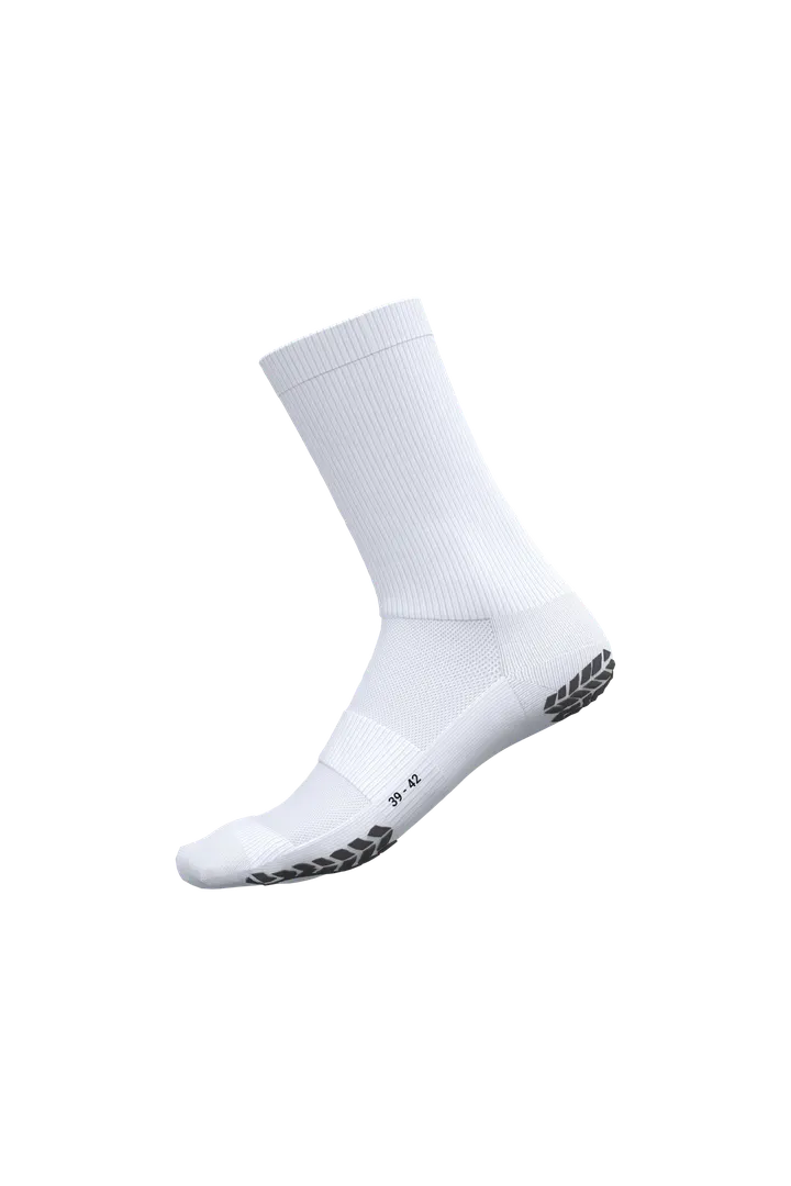 Chaussettes de sport anti-glisse unisexe White