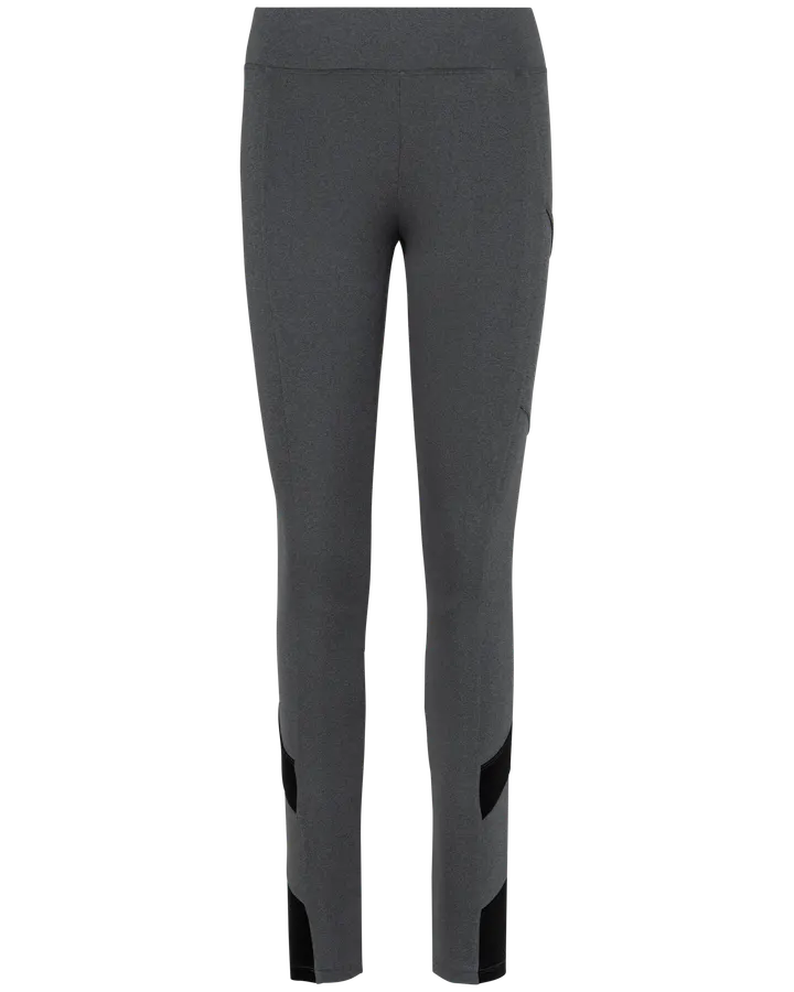 Zweifarbige Damen-Leggings Dark Grey Heather / Black