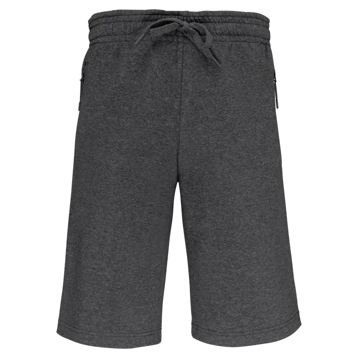 Multisport-Bermuda-Shorts aus Fleece für Erwachsene Dark Grey Heather