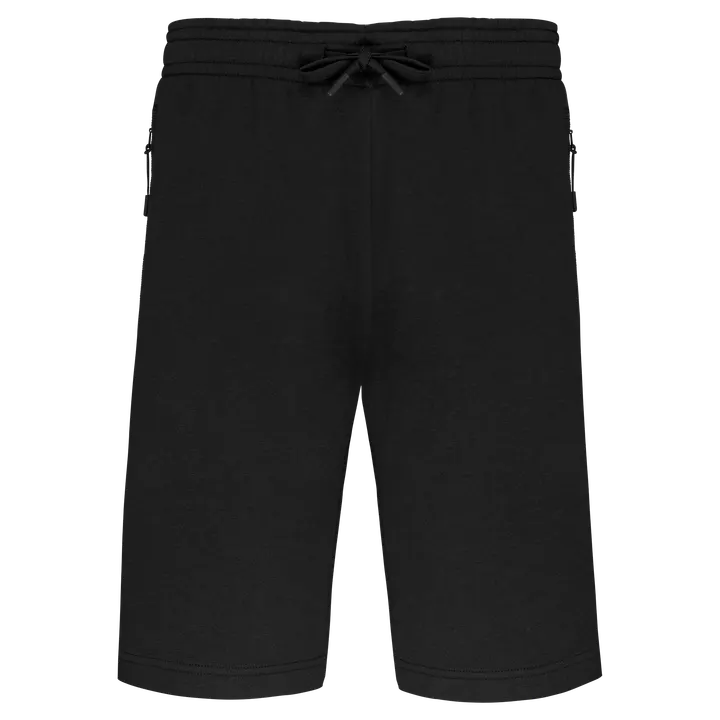 Multisport-Bermuda-Shorts aus Fleece für Kinder Black