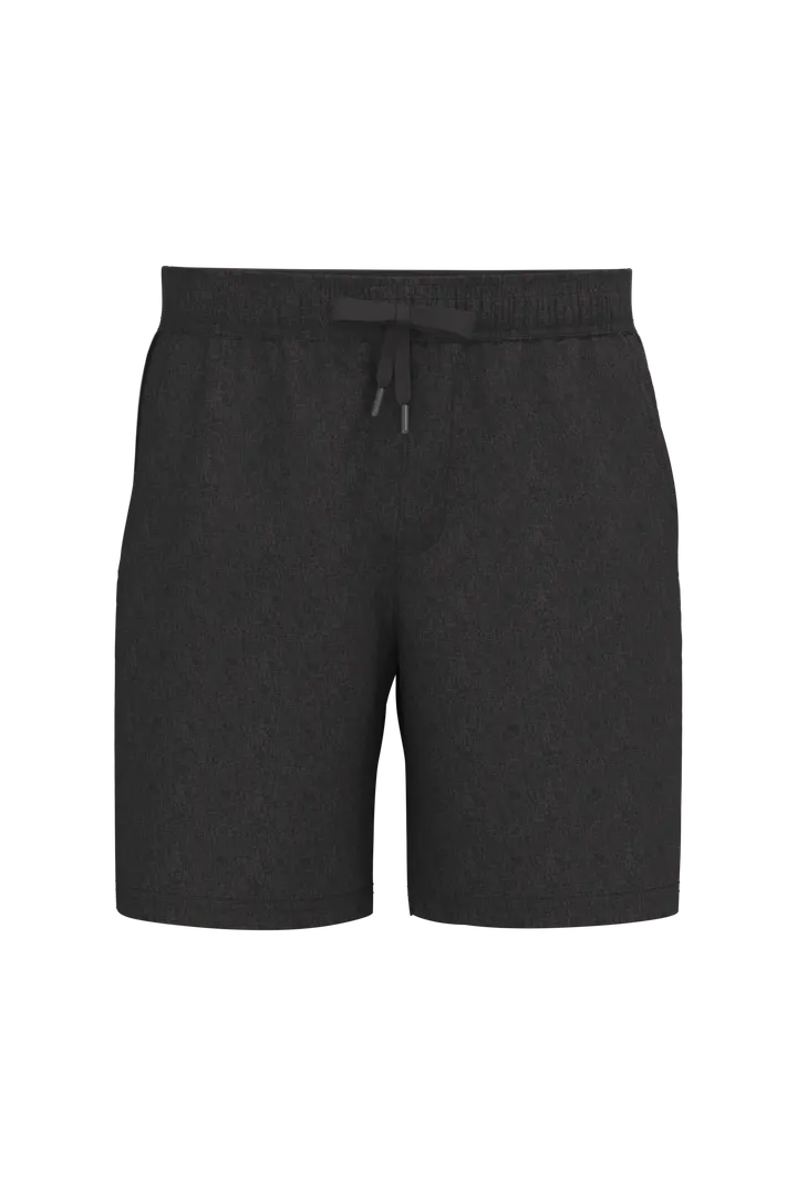 Zweifarbige Herren-Shorts Marl Dark Grey / Black