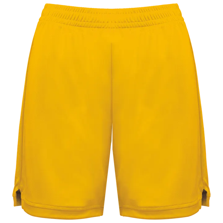 Damen-Basketball-Shorts Sporty Yellow