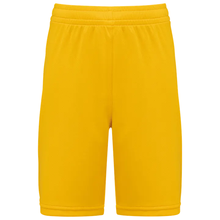Short de basket-ball enfant Sporty Yellow