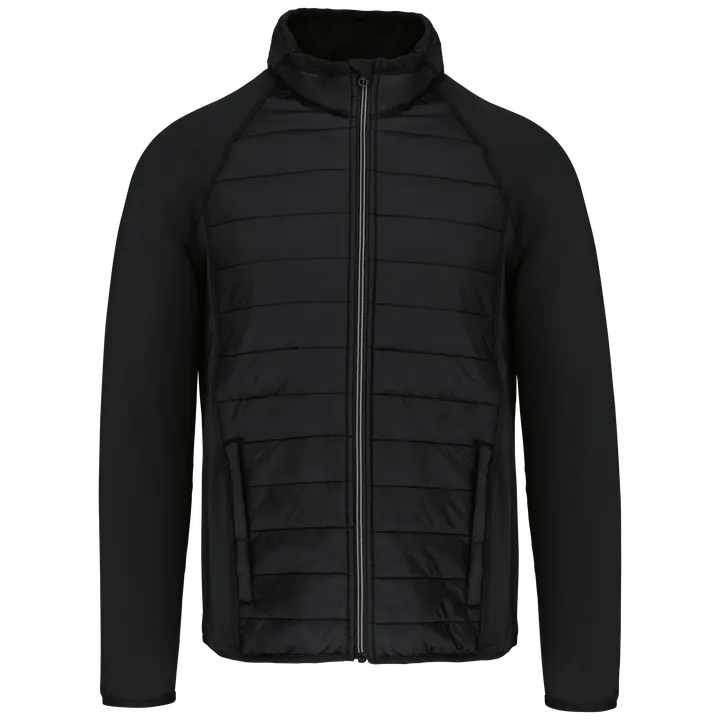 Veste sport bi-matière unisexe Black