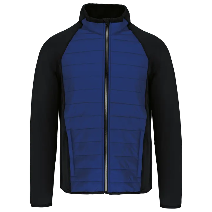 Veste sport bi-matière unisexe Dark Royal Blue / Black